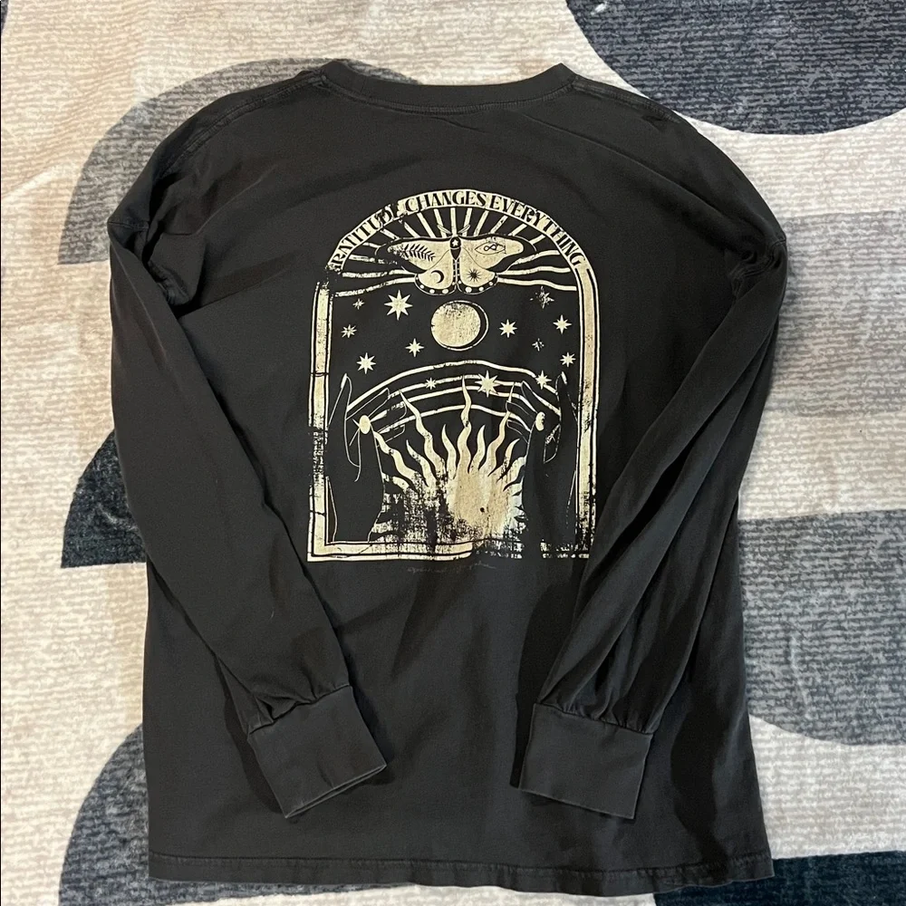 Spiritual Gangster Dark Grey Long Sleeve Shirt - Medium - Picture 4 of 5